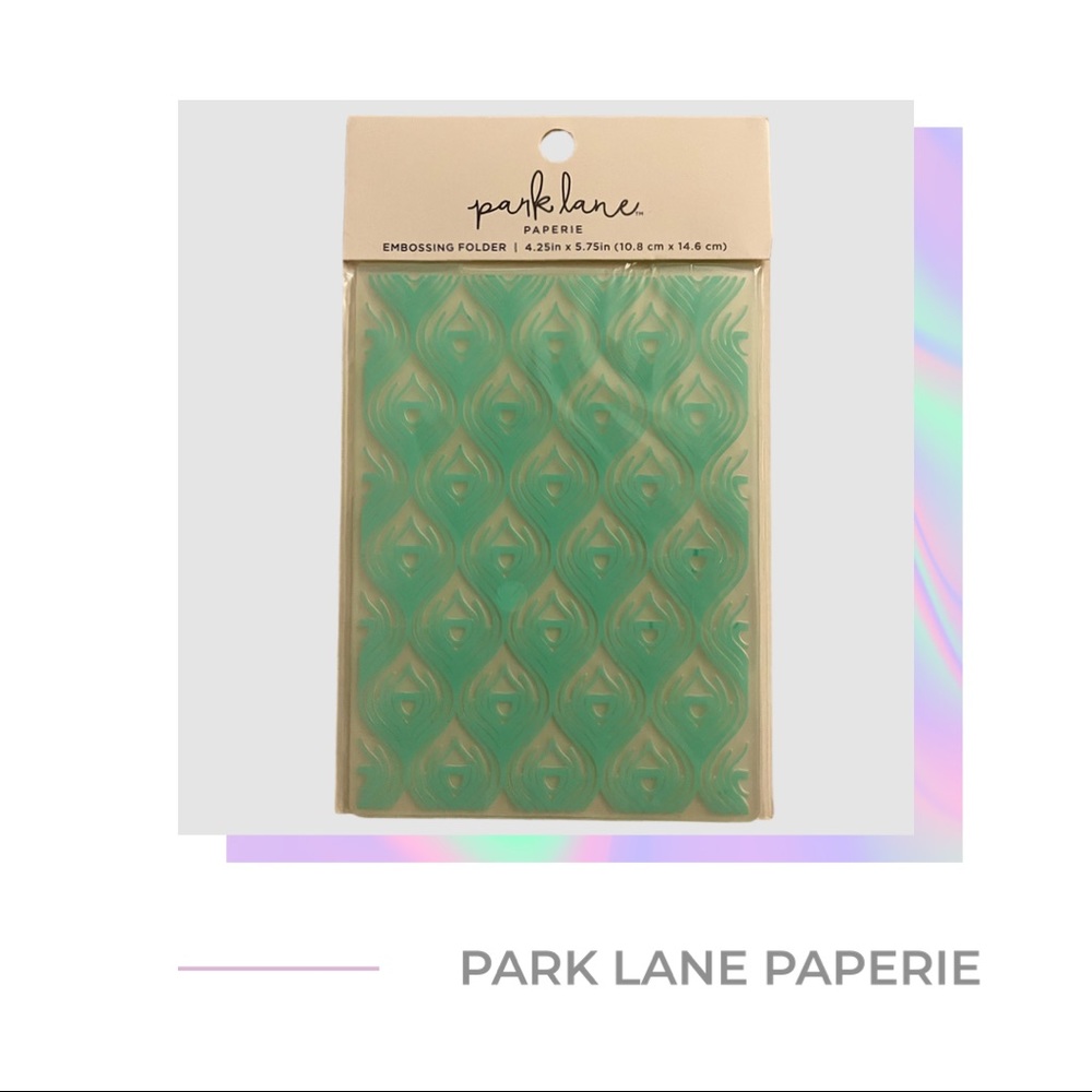Park Lane Paperie Embossing Folder - Peacock Feather